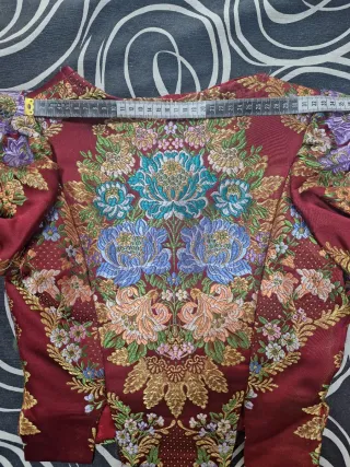 Traje de Fallera bordado oro y rojo