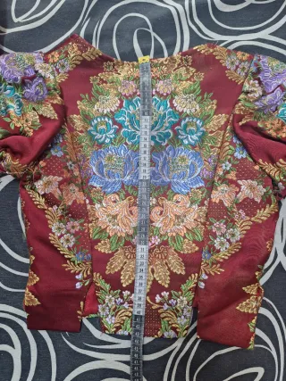 Traje de Fallera bordado oro y rojo