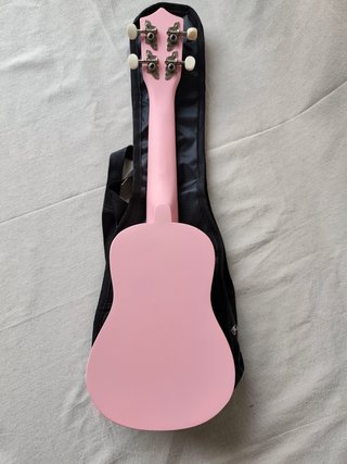 Ukelele soprano con funda - Rosa (nuevo)