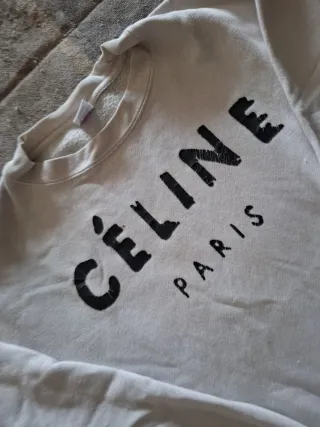 Sudadera Celine Paris Blanca
