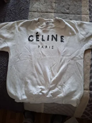 Sudadera Celine Paris Blanca