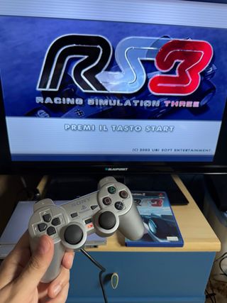 Playstation 2 Slim Silver Completa