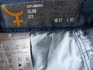 Pantalón vaquero Sisley mujer estampado