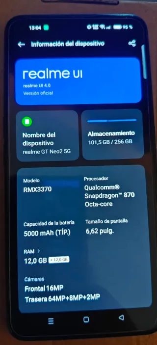 Realme GT Neo 2 256GB Verde