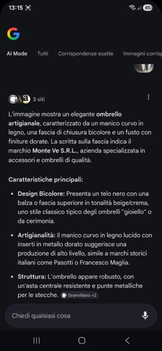 Ombrello nero e beige