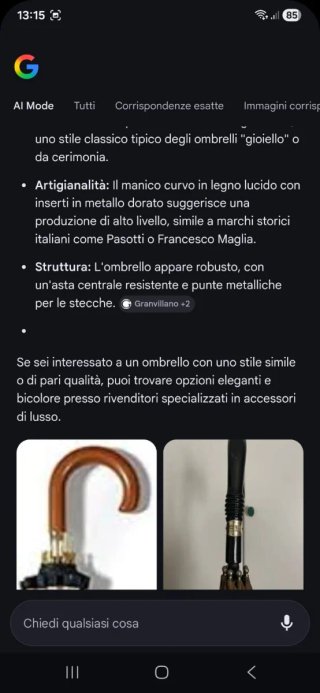 Ombrello nero e beige