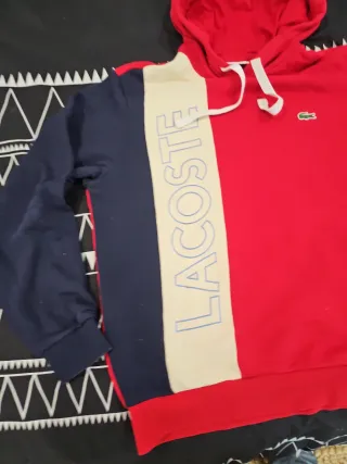 Sudadera Lacoste Roja y Azul