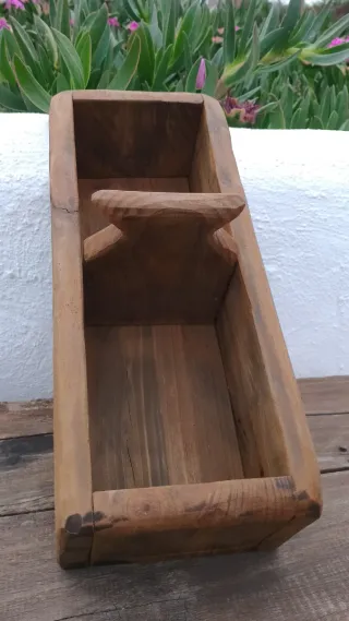 Caja madera rústica organizadora