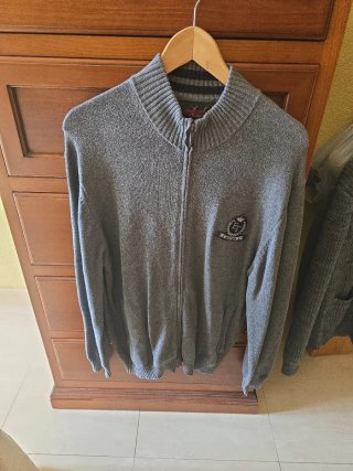 Jersey Emilio Tucci gris cremallera