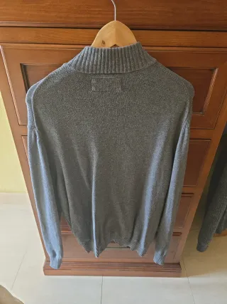 Jersey Emilio Tucci gris cremallera