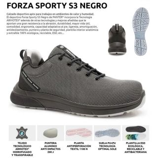 Zapatos de seguridad PANTER Forza Sporty T42