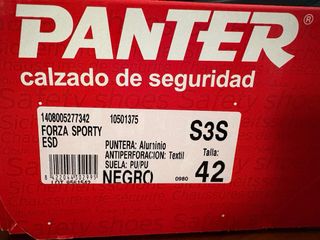 Zapatos de seguridad PANTER Forza Sporty T42