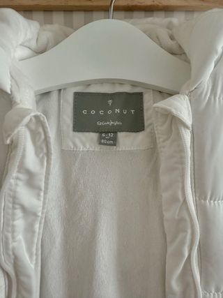 Buzo invierno Coconut blanco 6-12m