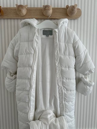Buzo invierno Coconut blanco 6-12m