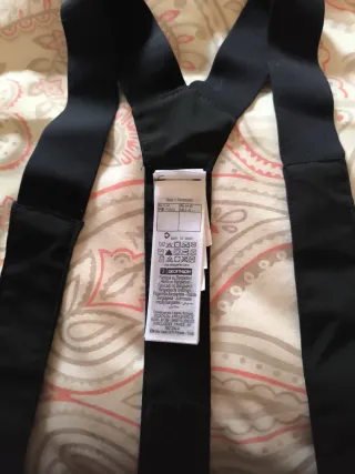 Pantalón de Ski  Talla M con Tirantes Negro