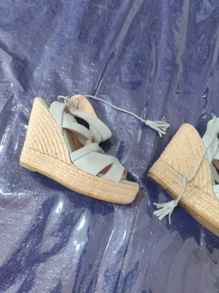 Cuñas Esparto T37 Azul/Verde