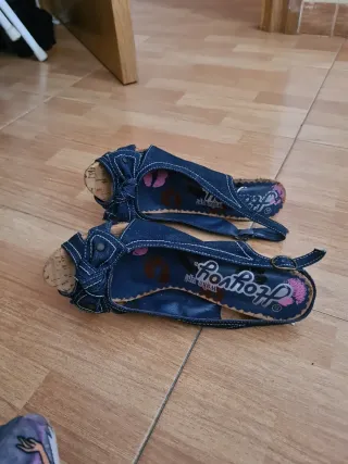 Zapatos vaqueros tacón talla 37