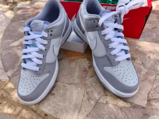 Nike Dunk Retro Gris y Blanco