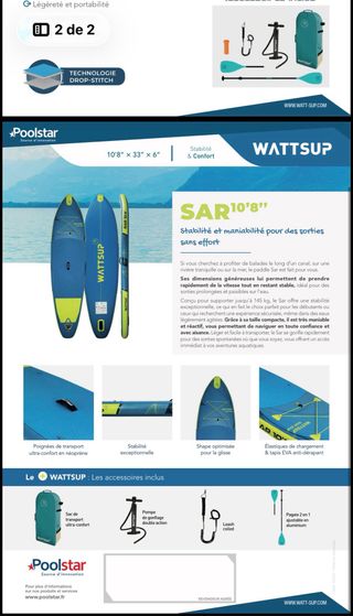 Tabla de paddle surf WATTSUP F11
