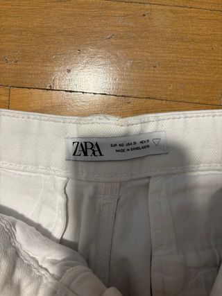 Pantalón corto Zara hombre verano blanco