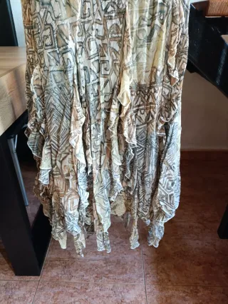 Vestido largo estampado