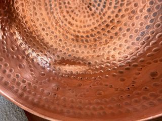 Lote Cobre Martillado: Jarra y 2 Cuencos
