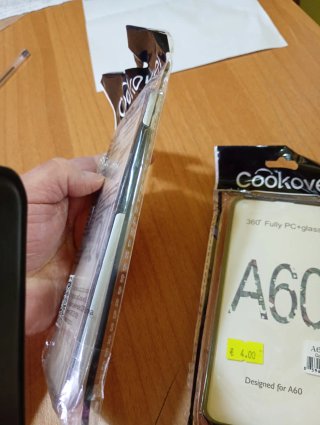 COVER APERTA PER SMARTPHONE SAMSUNG A60/M40 NUOVA