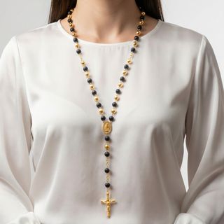 Rosario de oro 18k 750