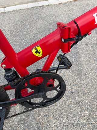 Bicicleta Plegable Ferrari Roja