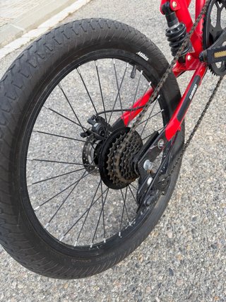 Bicicleta Plegable Ferrari Roja