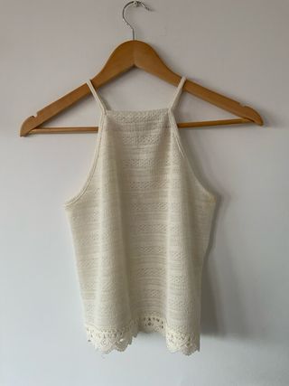 Top tirantes blanco con encaje