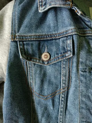 Sudadera vaquera Hollister con capucha S