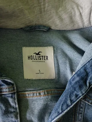 Sudadera vaquera Hollister con capucha S