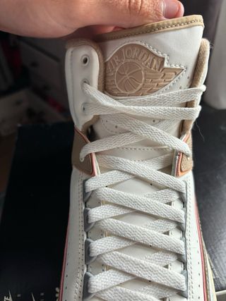 Nike Air Jordan 2 Talla 44 Beige/Blanco