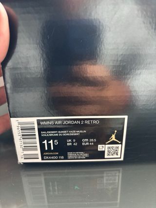 Nike Air Jordan 2 Talla 44 Beige/Blanco