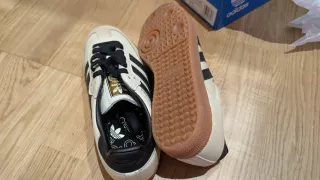 Zapatillas Adidas Samba Beige y Negro Mujer