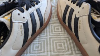 Zapatillas Adidas Samba Beige y Negro Mujer 38375