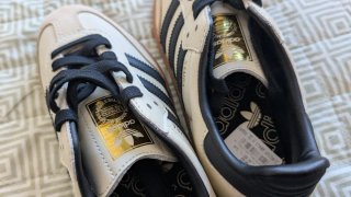 Zapatillas Adidas Samba Beige y Negro Mujer 38375