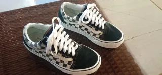 Bambas vans Old School Checkerboard plataforma