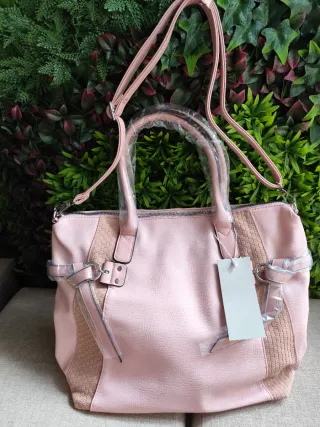 Pack bolso y pendientes Parfois rosa