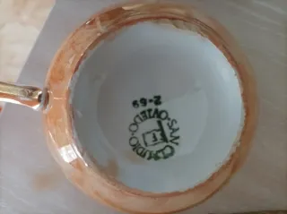 Juego de 4 tazas de porcelana