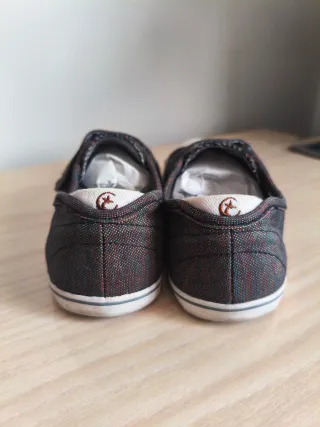 Zapatillas tela velcro negro multicolor