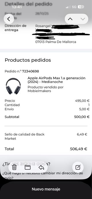 AirPods Max Apple Space Gray Originales