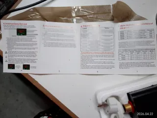 Calentador de agua instantáneo negro