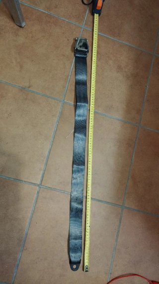 Cinturón de seguridad 2 puntos negro