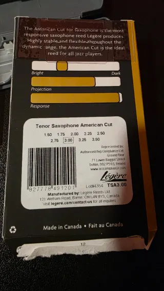 Caña Legere Tenor Sax American Cut 3