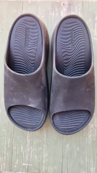 Sandalias negras plataforma talla 40