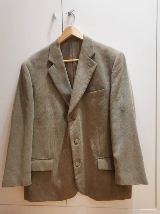 Americana de pana beige