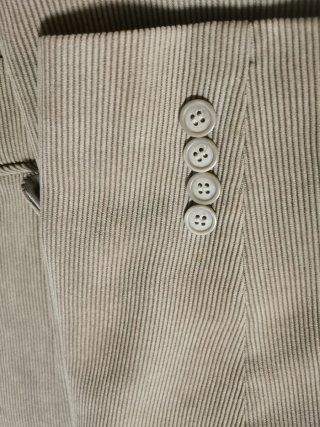 Americana de pana beige