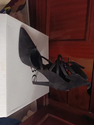 Pascualo Zapatos Negros Tacon Mujer